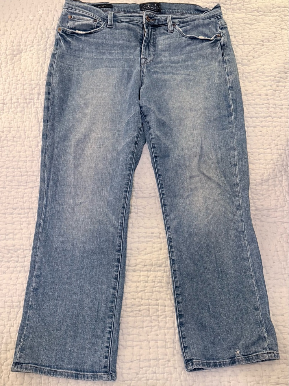 Lucky Brand - Light Wash Blue Women's Easy Rider Jeans - Classic Straight Leg
